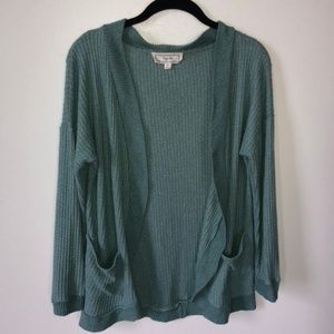 Turquoise Long Sleeve Cardigan